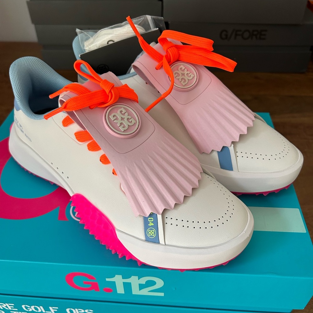 G/Fore Kiltie G.112 Golf Shoe Sneaker Women's 8.5 Snow Knockout Pink